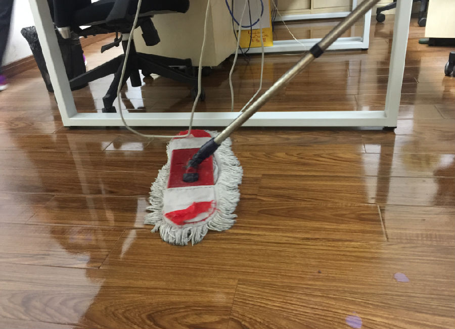 城子河区木地板保洁案例